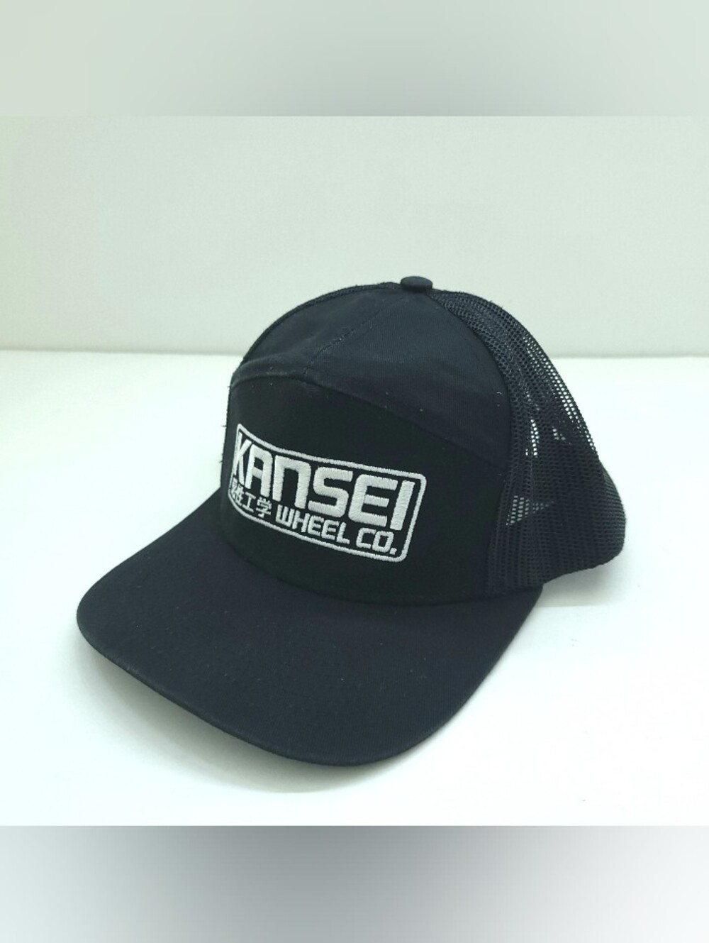 Kansei Wheel Co. Hat JDM Drift Motorsports Black 5 Panel Mesh Embroidered